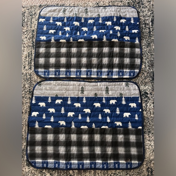 Eddie Bauer blue creek quilted pillow covers - Set Of 2 - 22 x 29 - Picture 1 of 8